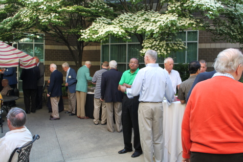 Reception June 2011 meeting in the court yard.