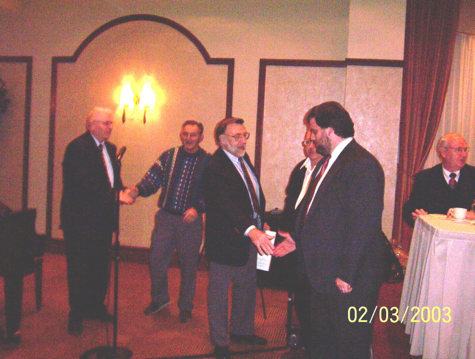 New members and their sponsors.