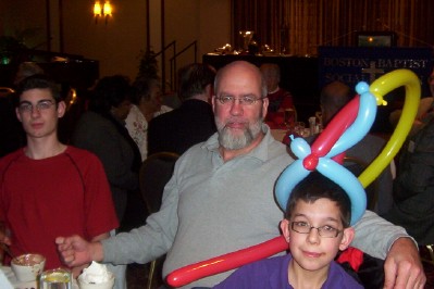 The Williams family enjoys the evening.